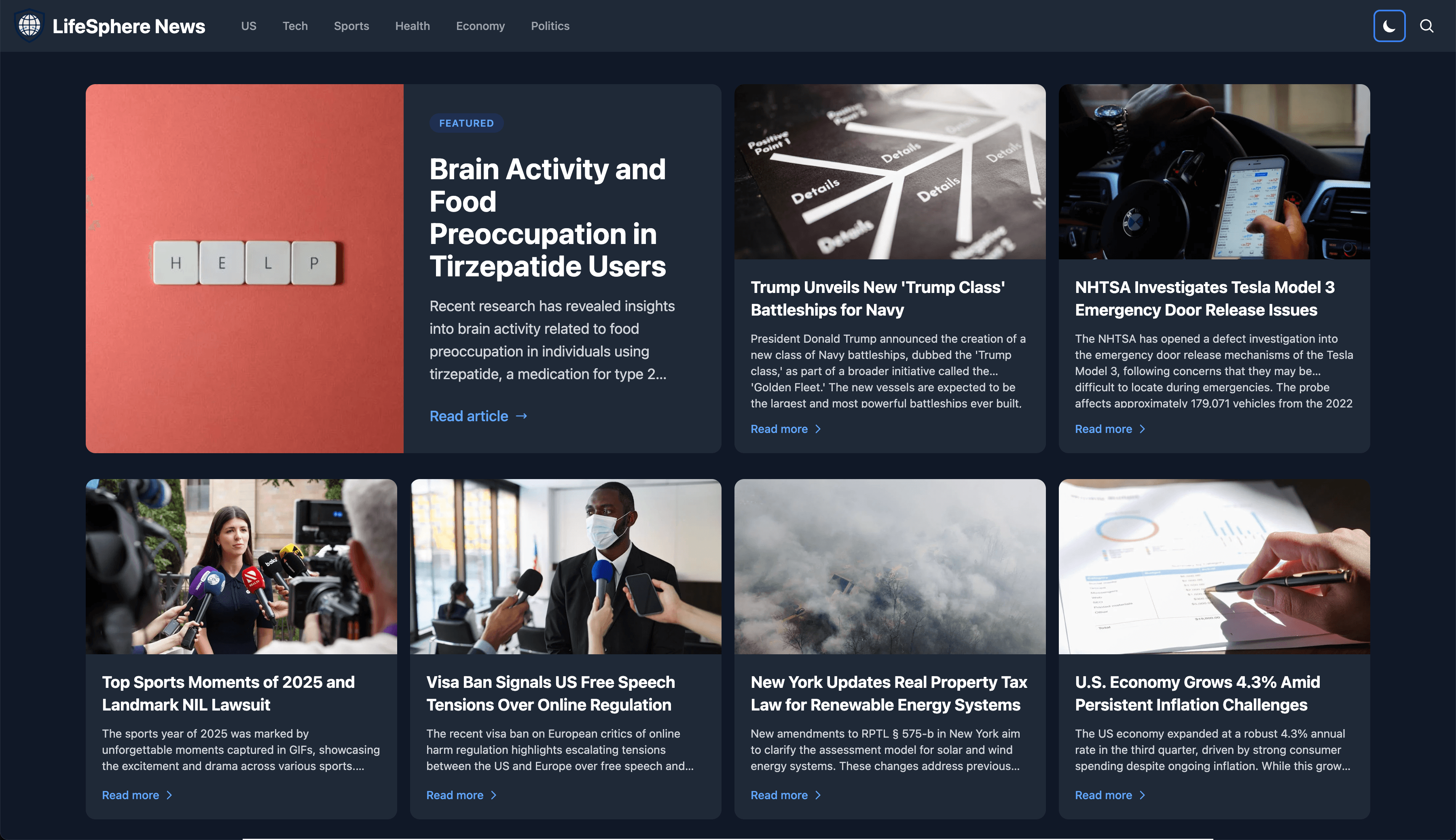 LifeSphere News screenshot 1